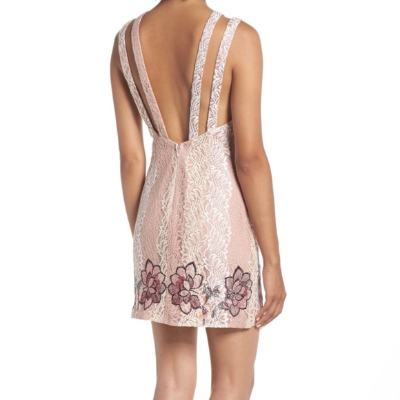 Foxiedox Georgina Appliqué Sheath Pink Dress 6 - Picture 2 of 4